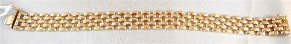 14K Gold Ladies Panther Chain Bracelet .49 Troy Ounces