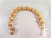 14K Gold Belcher/Rolo Pattern Bracelet .48 Troy Ounces