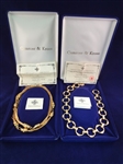 Jacqueline Bouvier Kennedy Camrose and Kross (2) Necklaces in Original Boxes