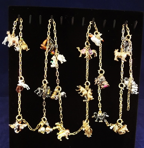 Joan Rivers Noahs Ark Necklace 18 Pairs Animals: 36 Total 