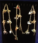 Joan Rivers Noahs Ark Necklace 18 Pairs Animals: 36 Total