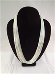 Liquid Sterling Silver Multi Strand Necklace 24" Long