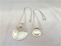 (2) Sterling Silver Necklaces, and Pendants RLM One World