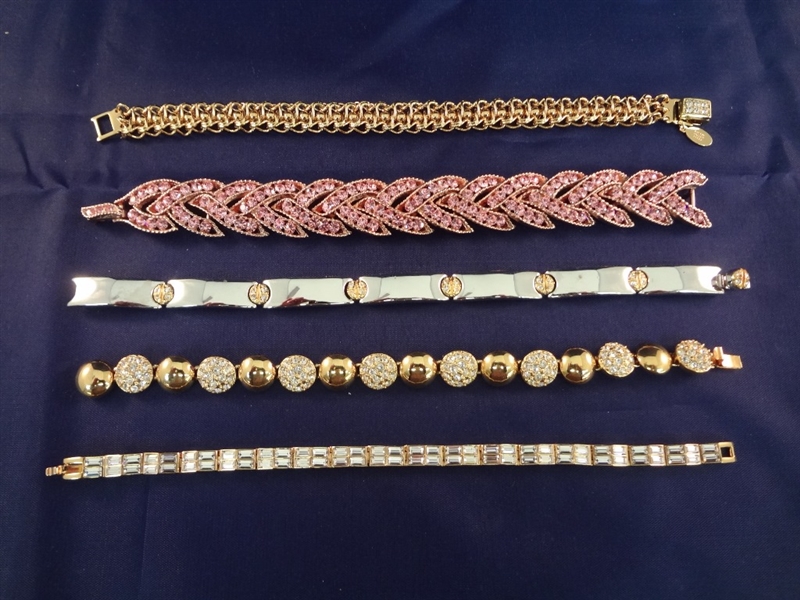 (5) Nolan Miler Vintage Costume Bracelets
