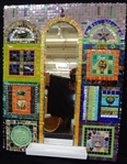 Hand Made One-of-a-Kind Tile Nautical Mosaic Hall Mirror