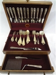 Kirk and Son Sterling Silver Repousse 1924 Flatware Set Service for 12