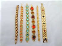 (6) Joan Rivers Gold Tone Costume Bracelets