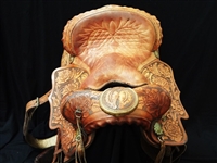 1960s Authentic Imperial Tex-Tan Western Saddle Hand Tooled