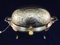 William Hutton and Son Silver Plate Serving Tureen with Roll A Way Lid