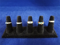 (5) Carolyn Pollack Sterling Silver and Turquoise Rings