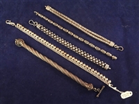 (5) Solid Sterling Silver Bracelets 174.2 Grams