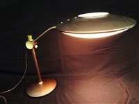 Dazor Model No. 2008 Mid Century Modern Flying Saucer Table Lamp