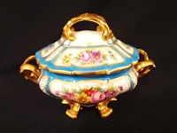 Sevres French Porcelain Four Footed Covered Gravy Tureen 1772