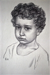 Vitally Grigoryev (Russian, b. 1957) 1996 Original Portrait of A Boy