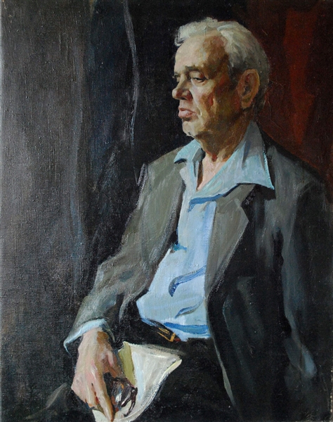 Vitally Grigoryev (Russian, b. 1957) Original Oil Portrait of A Man