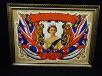 Queen Elizabeth II Coronation Poster Framed 1953