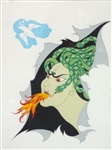 Erte Russian (1892 - 1990) "Anger" Artist Proof Signed Serigraph From Seven Deadly Sins Suite