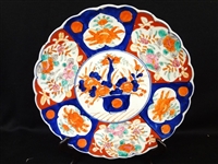 Oversize Chinese Porcelain Flow Blue Charger