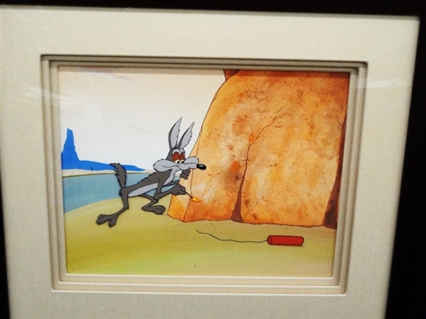 "Wile E. Coyote: Guided Muscle" Original Production cel COA Great American Ink