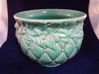 McCoy Pottery Quilted Sea Foam Jardiniere