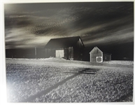 Minor White Original Photograph "Two Barns, Danville, NY 1955"