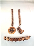 Francisco Rebajes Copper Jewelry Necklaces and Bracelet