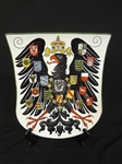 1884 Villeroy and Boch Geschutzt Imperial Coat of Arms Charger Plate