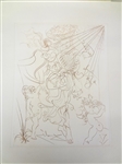 Salvador Dali Etching "Autumn" 1970 Not Signed