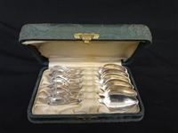 Rogers, Lunt and Bowlen Sterling Silver Tea Spoons "Monticello" Original Case