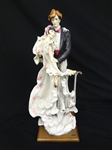 Giuseppe Armani Oversize Figurine: The Bride and Groom 1987