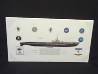 Michael Wooten USS Harder WWII Submarine Signed Lithograph