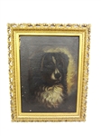 Early 19th Century oil Painting of a Dog Portrait