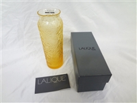Lalique Bougenville Amber Vase New in Box