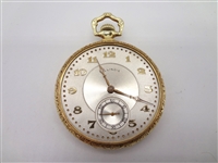 1921 14k Gold Illinois A. Lincoln Model Three Pocket Watch