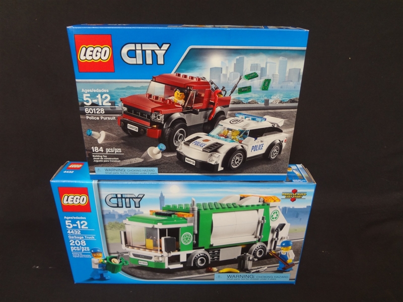 (2) LEGO Unopened Sets: 4432 Garbage Truck, 60128 Police Pursuit