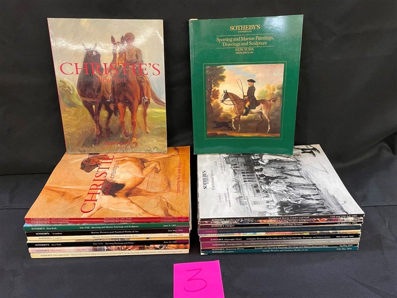 (19) Marine, Sporting Auction Catalogs Christies and Sothebys