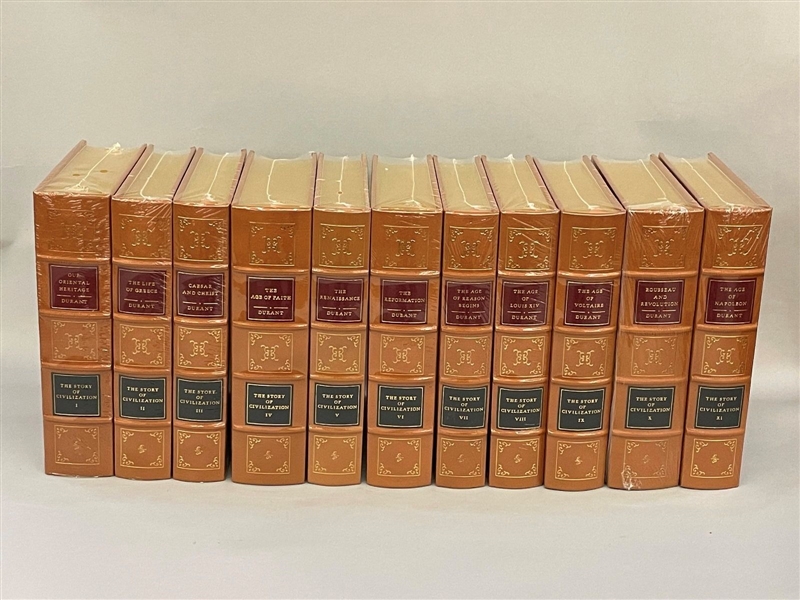 1992 Will Durant "The Story of Civilization" 11 Volumes Easton Press New and Wrapped