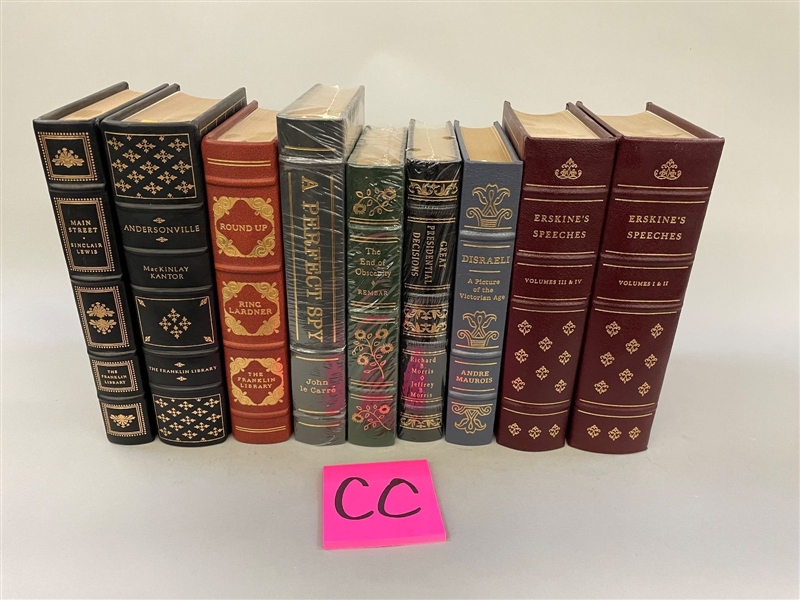 (9) Franklin Library, Easton Press Library Books
