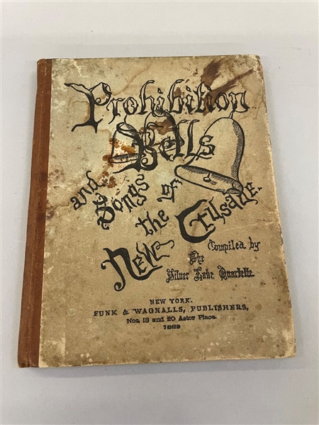 Silver Lake Quartette "Prohibition Bells and Songs of the New Crusade" 1888 Hardcover 