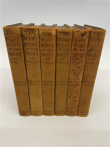 "The Winning of the West" Theodore Roosevelt 6 Volume Set