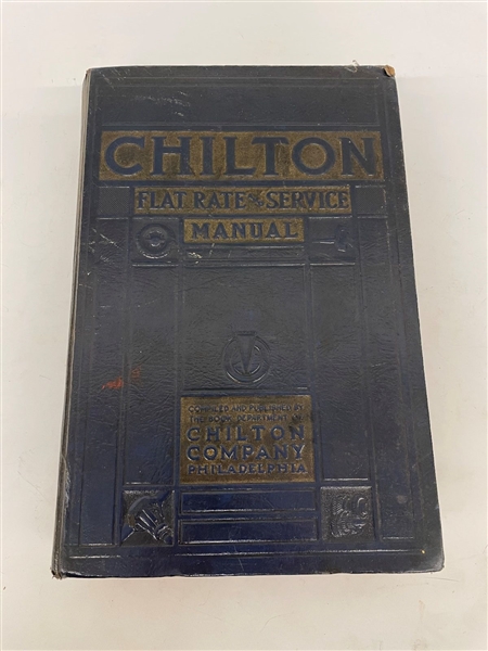 Chiltons Flat Rate and Service Manual 15th Edition 1941