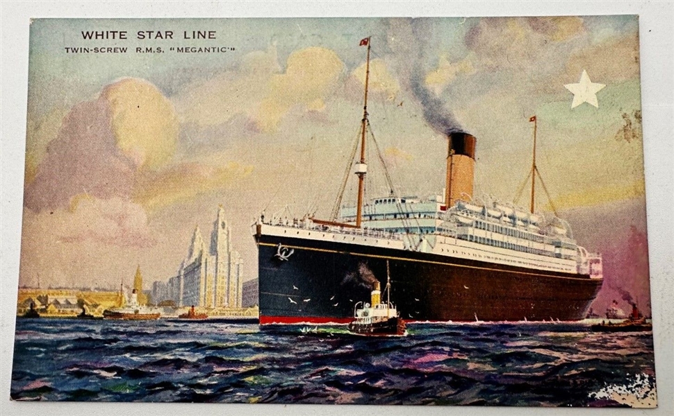 Ocean Liners, Steamers and Battleships Postcard Album