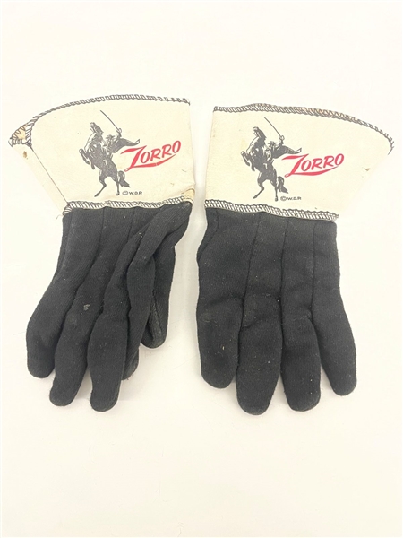 1960 Walt Disney Productions Childrens Zorro Gloves