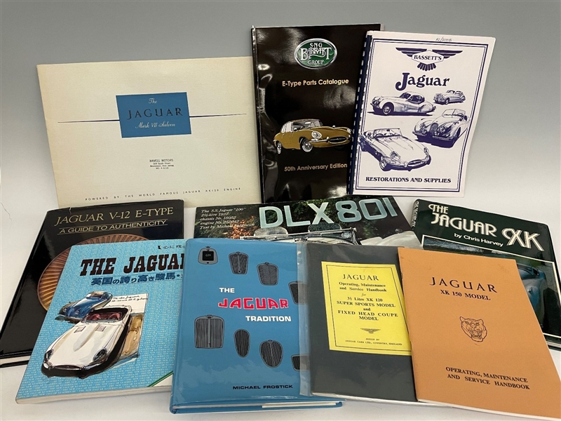 (10) Books Catalogs on Jaguar Vehicles