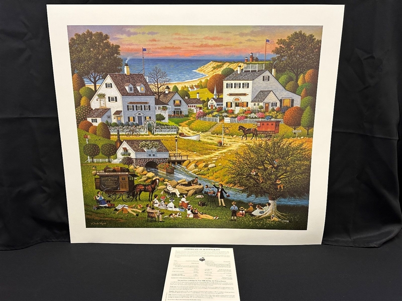 Charles Wysocki S/N Lithograph "Hound of the Baskervilles" 1998