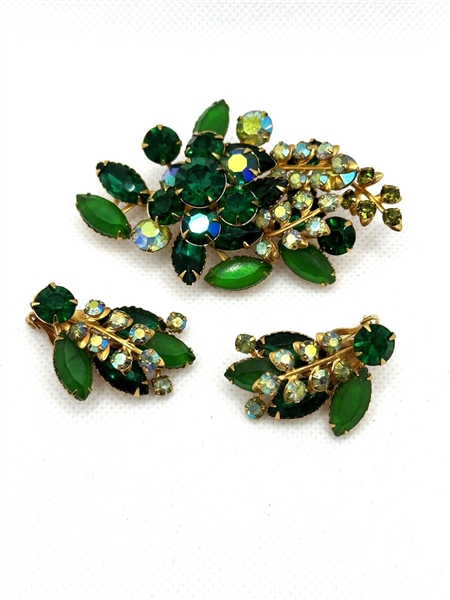 Delizza and Elster Juliana Brooch and Earring Set