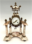CH Hour France JUST Gilt Bronze and Marble Garniture Clock