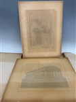 (9) Photogravures in Slip Folder Book: Birth of Christ, Imperial Palace at Tokio, More