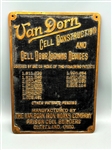 Van Dorn Cell Construction and Cell Door Locking Devices Heavy Metal Plaque