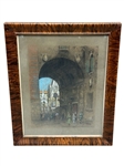 R. Stanley Brown Pastel on Paper "Tombs of the Scaligers-Verona"